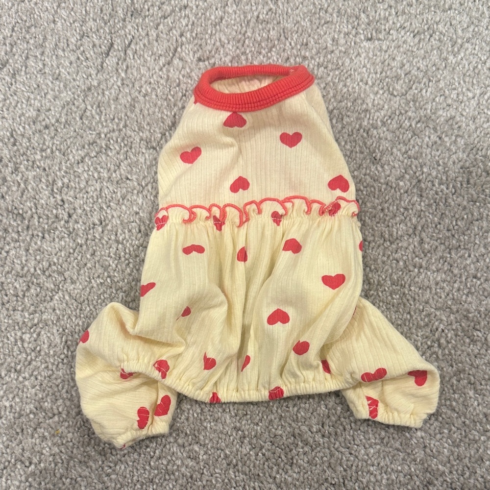 XS dog heart clothing from Korea